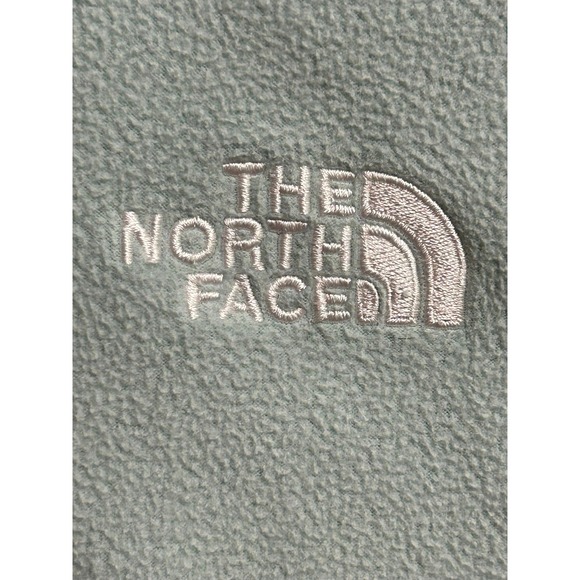 The North Face Kids Mint Green Full Zip Fleece Hoodie Jacket Size M 10 Teen - Picture 7 of 11